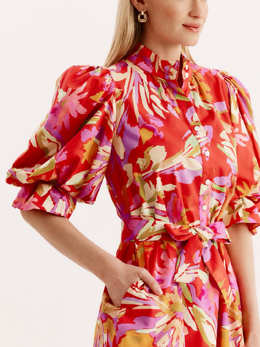 Lydia Tiger Lily Floral Midi Dress