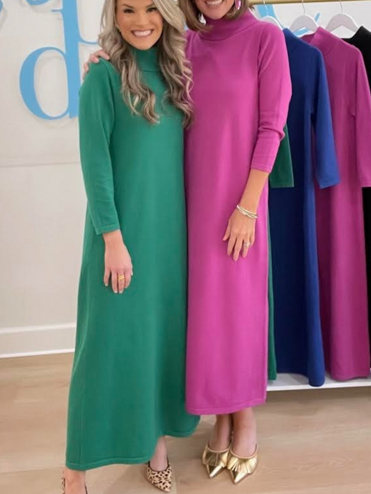 Comfy Multicolor Sweater Dress