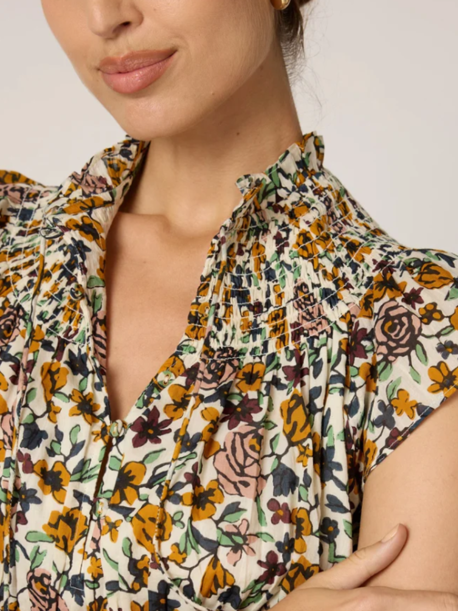 Flower Print Summer Ankle Dress