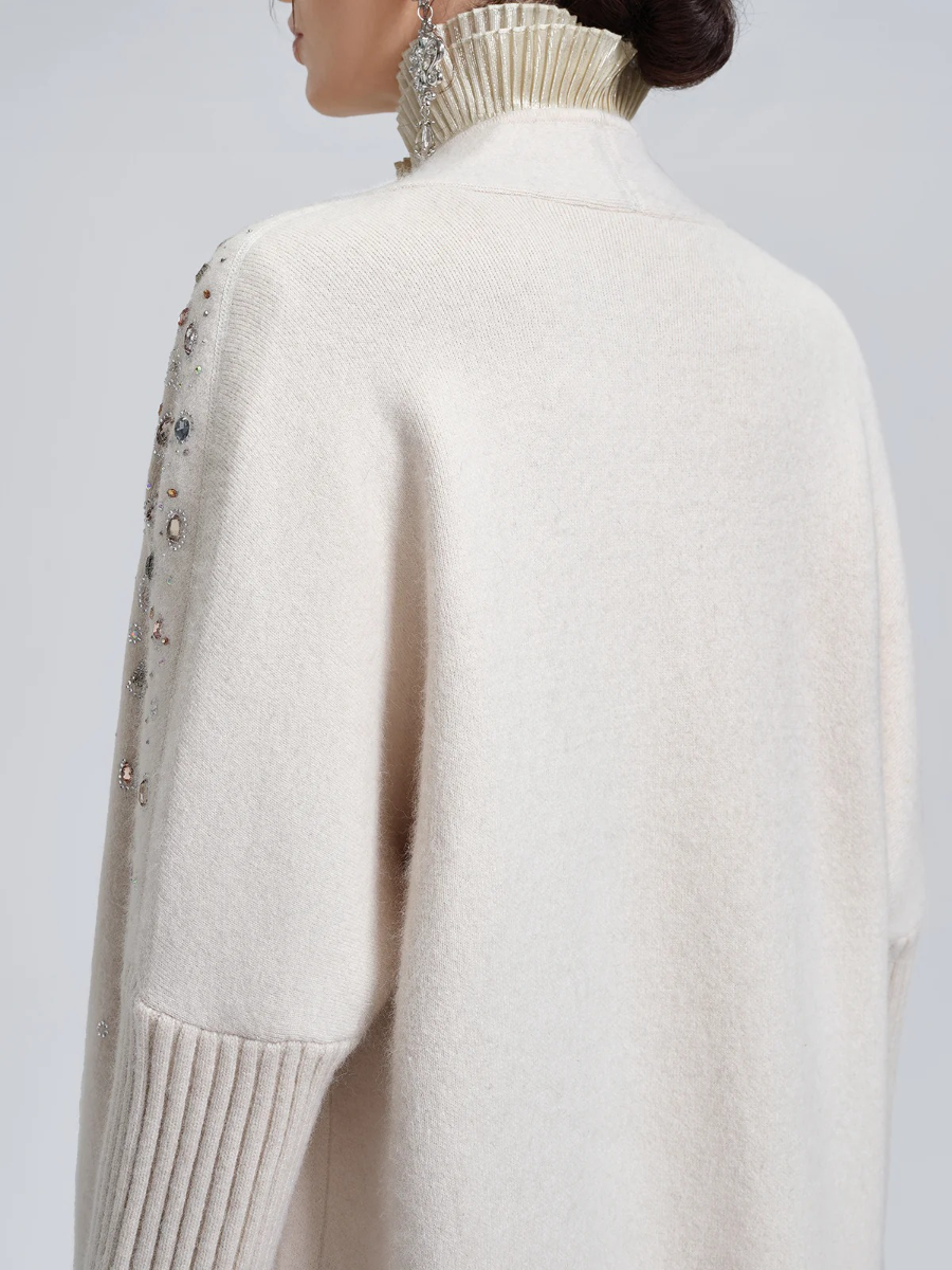 Crystal Beaded Embellished Coat