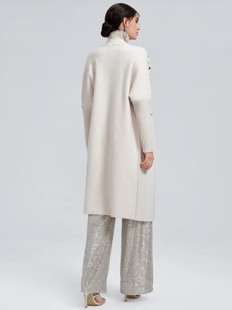 Crystal Beaded Embellished Coat