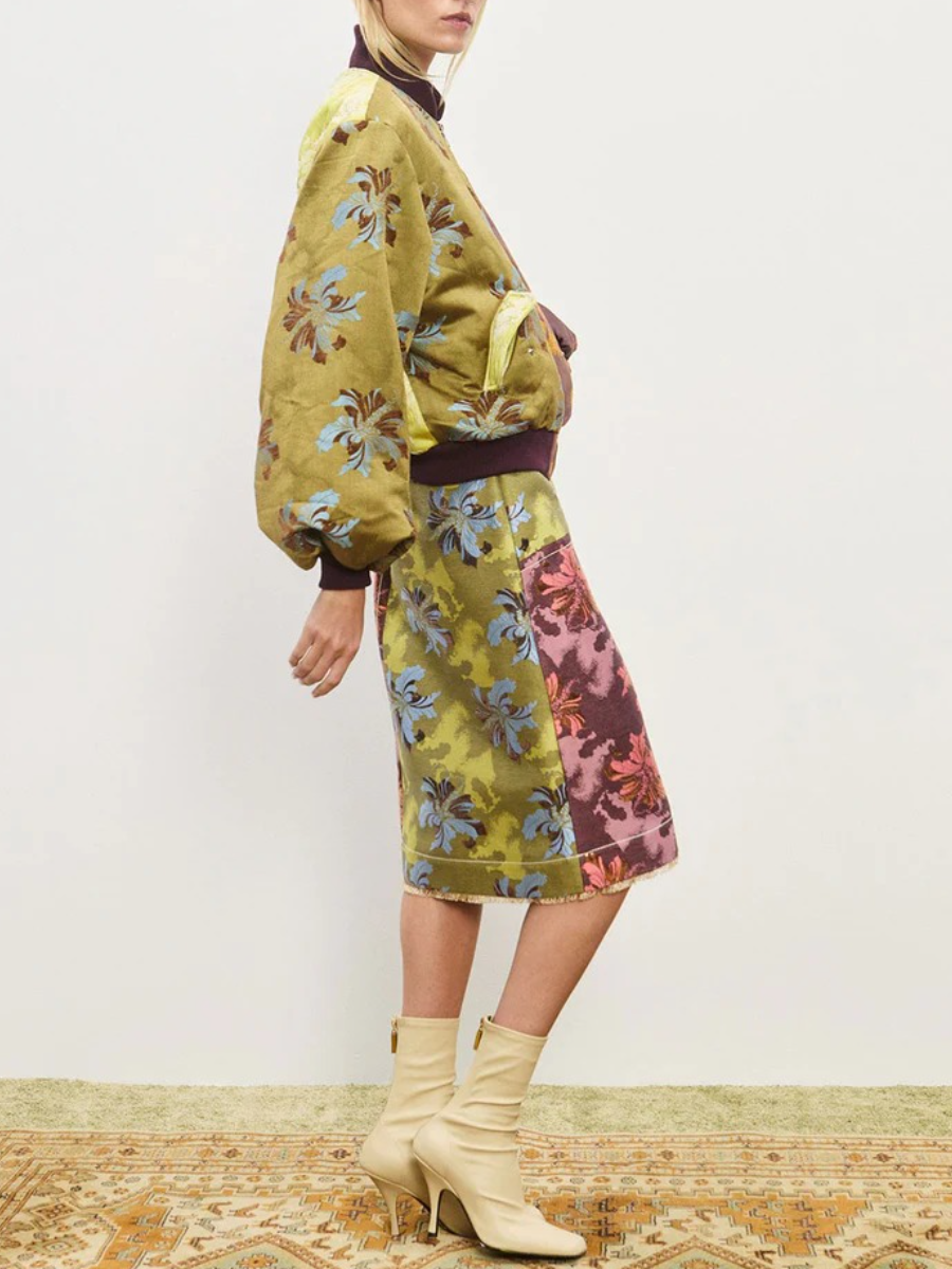 Jacquard Bomber Jacket