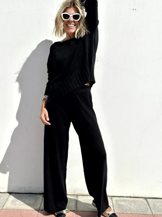 Casual Comfy Kinitted Sweater Suit